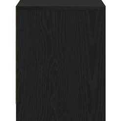 vidaXL Nachtkastje Zwart Eiken 45 x 34 x 44,5 cm Bewerkt hout