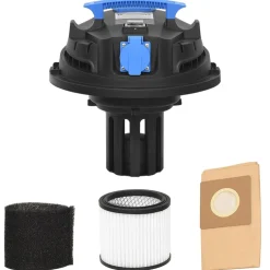 vidaXL Nat- en droogzuiger 1200 W 30 L zilverkleurig