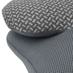 vidaXL Nek kussen Grijs Traagschuim 58 x 36 x 13 cm
