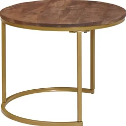 vidaXL Nest Koffietafels 3 st Donkerbruin 60 x 60 x 45 cm