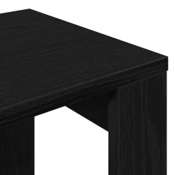 vidaXL Nesttafels 3 st Zwart Eiken 61 x 28 x 47 cm Bewerkt hout