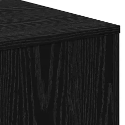 vidaXL Nesttafel 3 st Zwart Eiken 45 x 45 x 45 cm Bewerkt hout