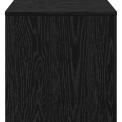 vidaXL Nesttafel 3 st Zwart Eiken 45 x 45 x 45 cm Bewerkt hout