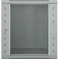 vidaXL Netwerk kabinet met opslag Grijs 60 x 60 x 65 cm Staal