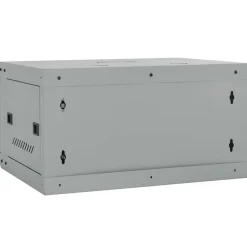 vidaXL Netwerk kabinet met opslag Grijs 60 x 45 x 35 cm Staal