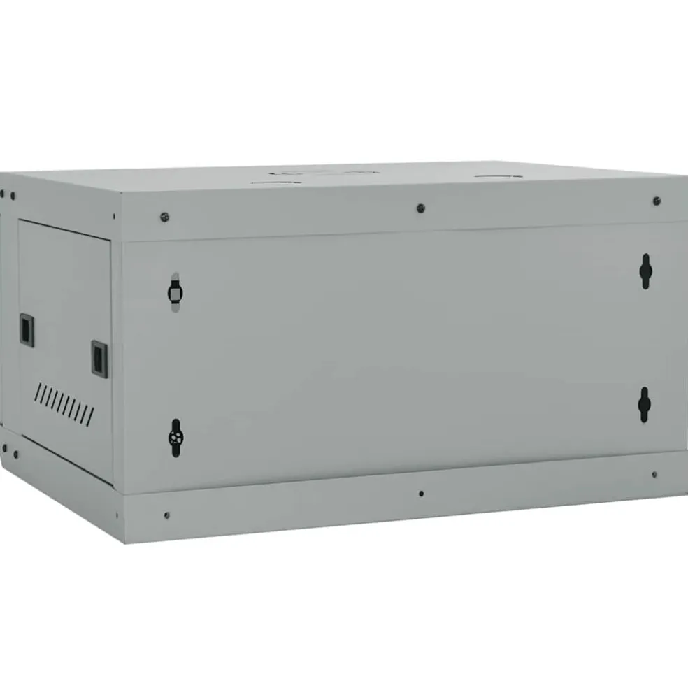 vidaXL Netwerk kabinet met opslag Grijs 60 x 45 x 35 cm Staal