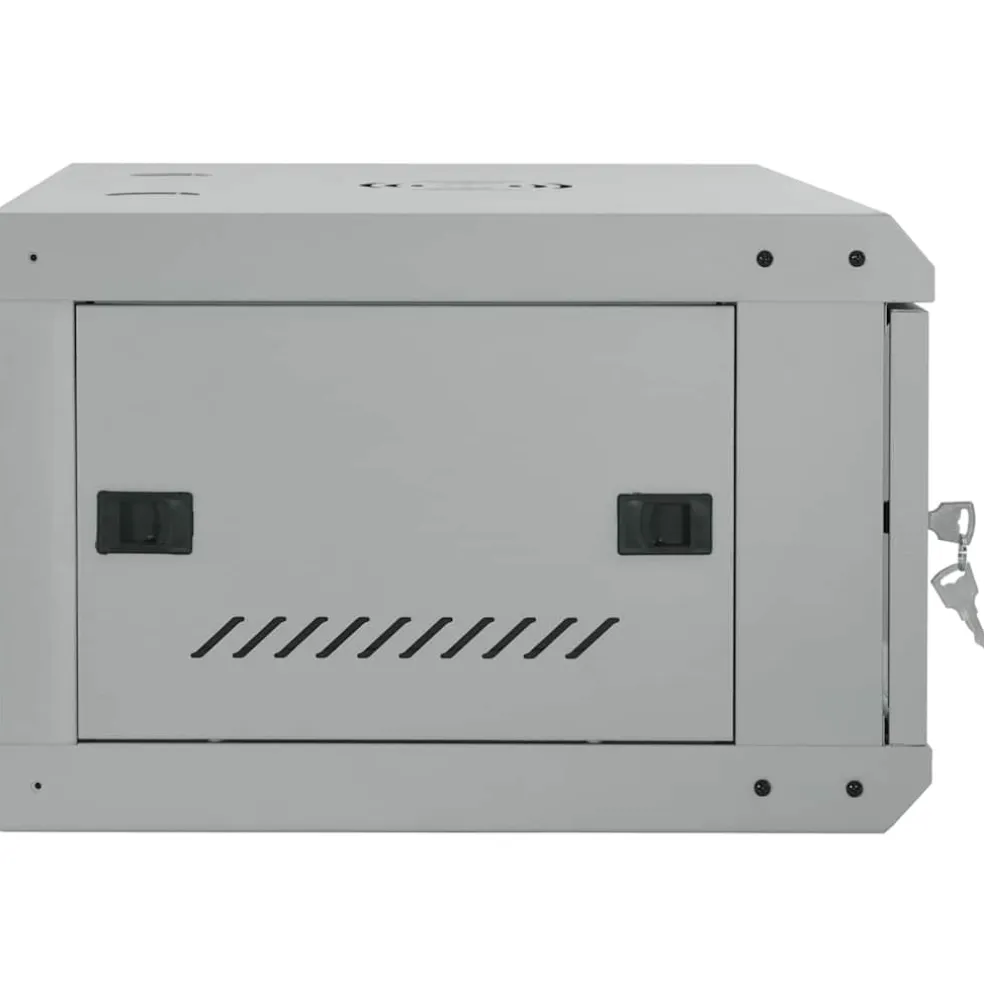 vidaXL Netwerk kabinet met opslag Grijs 60 x 45 x 35 cm Staal