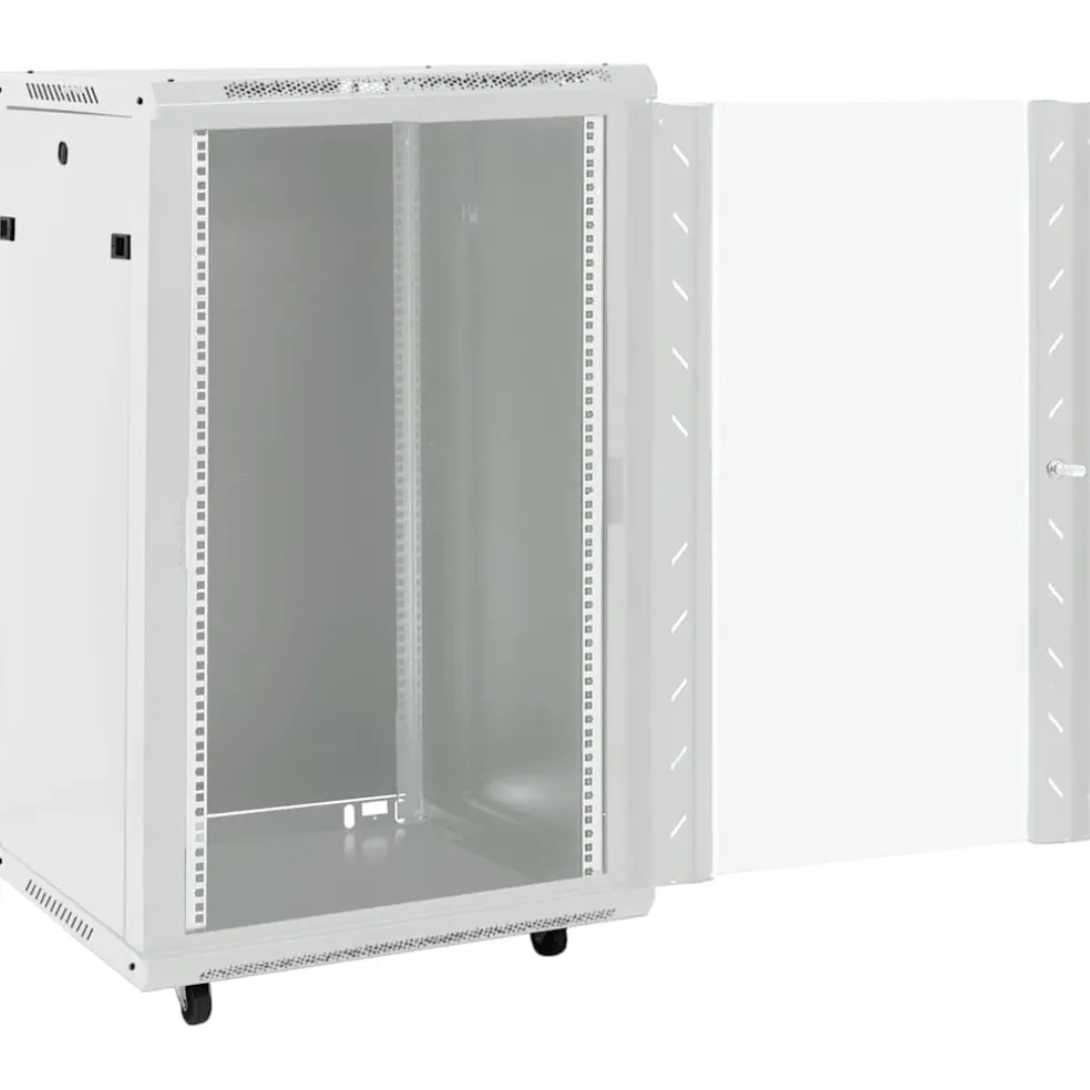 vidaXL Netwerk kabinet met opslag Grijs 600 x 600 x 1000 mm Staal