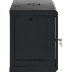 vidaXL Netwerk kabinet met opslag Zwart 53 x 45 x 60 cm Staal
