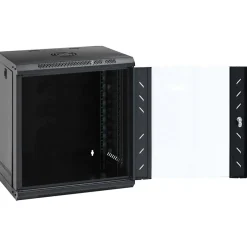 vidaXL Netwerk kabinet met opslag Zwart 53 x 45 x 60 cm Staal