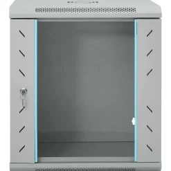 vidaXL Netwerk kabinet met opslag Zwart 53 x 45 x 30 cm Staal
