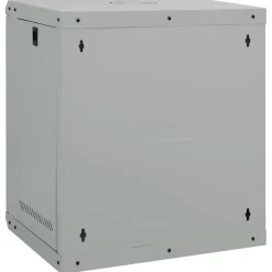 vidaXL Netwerk kabinet met opslag Zwart 53 x 45 x 30 cm Staal