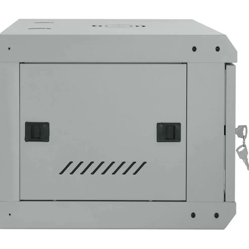 vidaXL Netwerk kabinet met opslag Grijs 60 x 35 x 28 cm Staal
