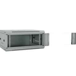 vidaXL Netwerk kabinet met opslag Grijs 60 x 35 x 28 cm Staal