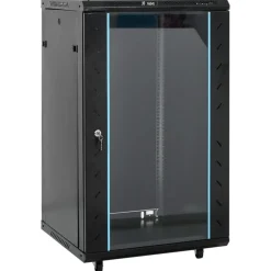 vidaXL Netwerk kabinet met opslag Zwart 600 x 600 x 1000 mm Staal