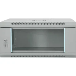 vidaXL Netwerk kabinet met opslag Grijs 60 x 45 x 28 cm Staal