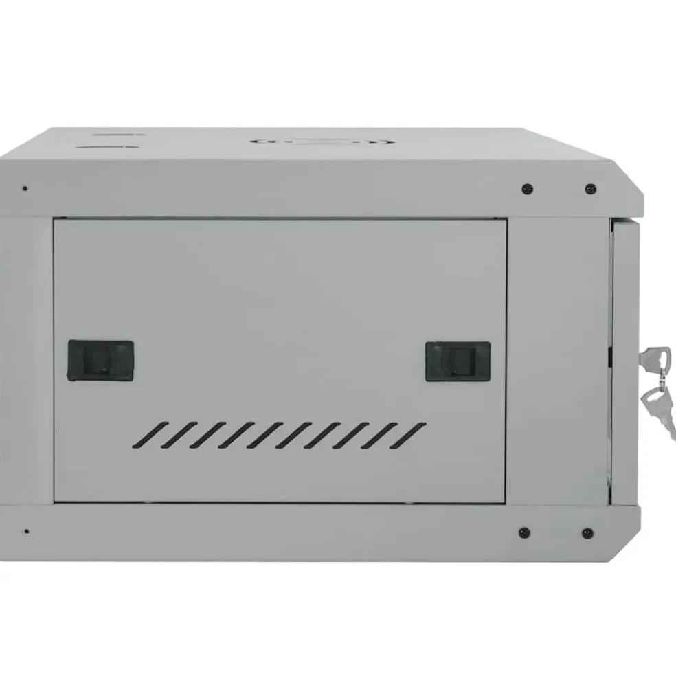 vidaXL Netwerk kabinet met opslag Grijs 60 x 45 x 28 cm Staal