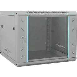 vidaXL Netwerk kabinet met opslag Grijs 60 x 60 x 50 cm Staal