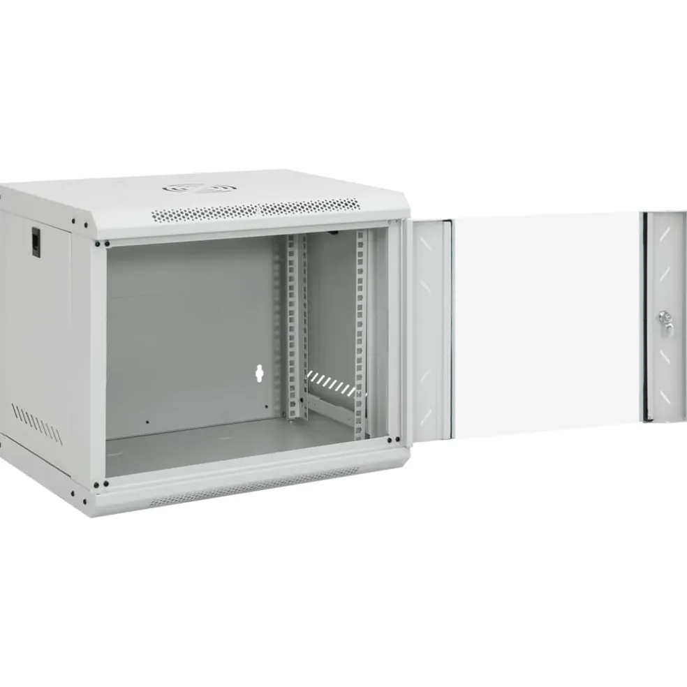 vidaXL Netwerkkast wandgemonteerd 9U 19" IP20 53x40x45 cm