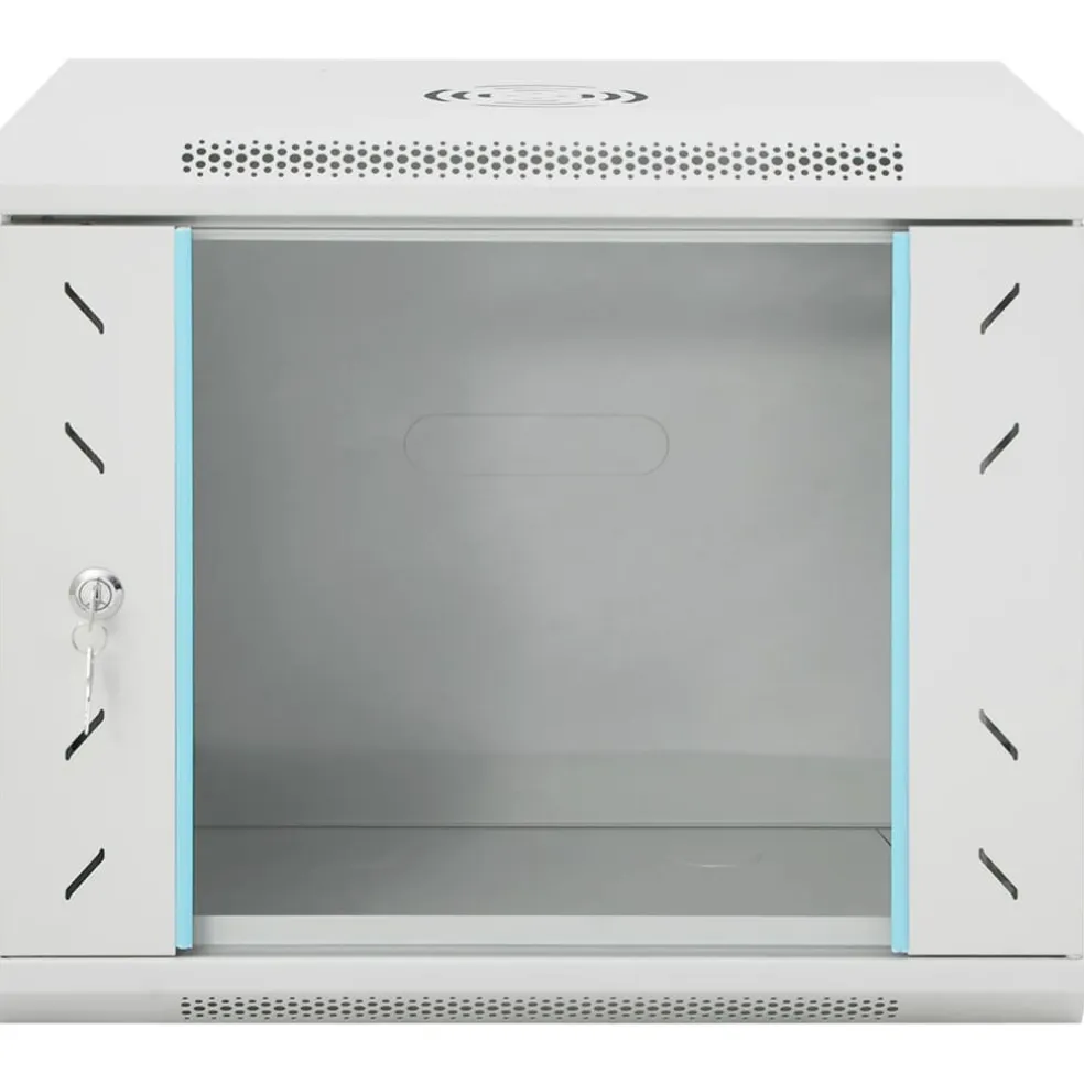vidaXL Netwerkkast wandgemonteerd 9U 19" IP20 53x40x45 cm