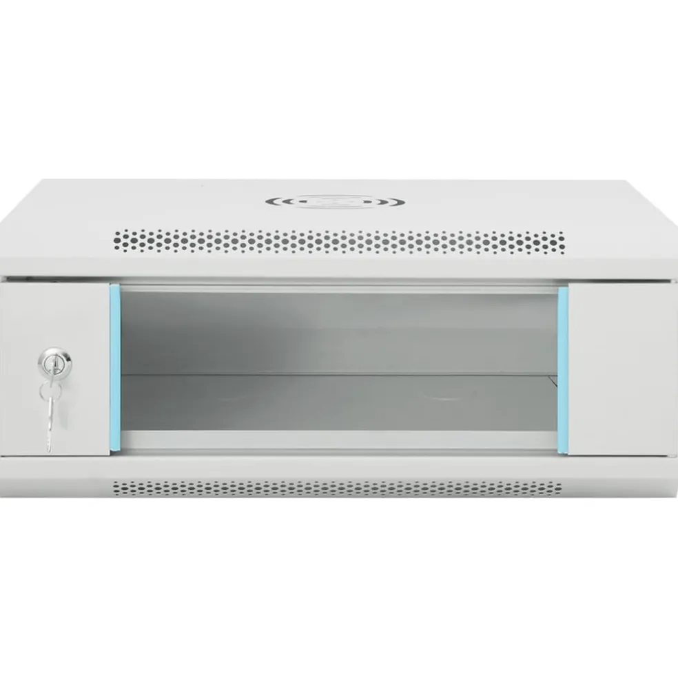 vidaXL Netwerkkast wandgemonteerd 4U 19" IP20 53x40x21 cm