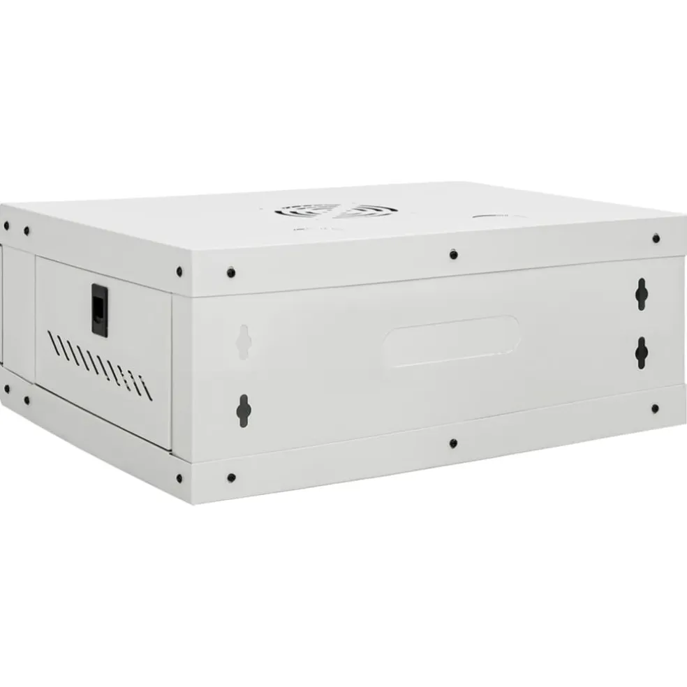 vidaXL Netwerkkast wandgemonteerd 4U 19" IP20 53x40x21 cm