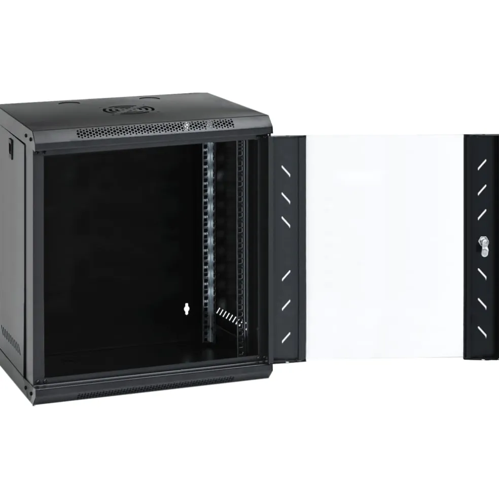 vidaXL Netwerkkast wandgemonteerd 12U 19" IP20 53x40x60 cm