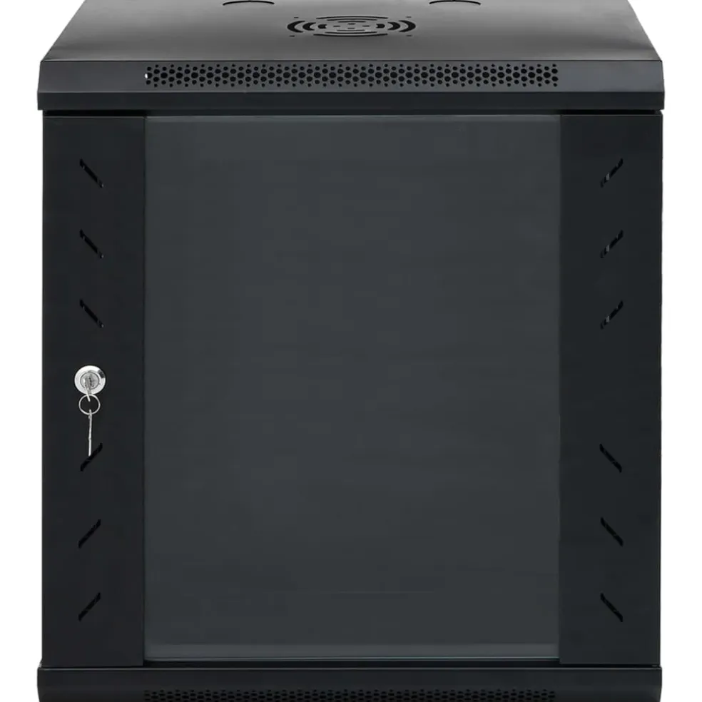 vidaXL Netwerkkast wandgemonteerd 12U 19" IP20 53x40x60 cm