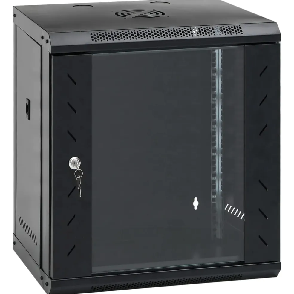 vidaXL Netwerkkast wandgemonteerd 12U 19" IP20 53x40x60 cm