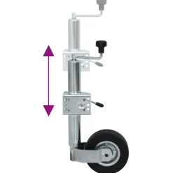 vidaXL Neuswiel met splitklem 60 mm gegalvaniseerd staal