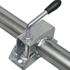 vidaXL Neuswiel met 2 staanders en 3 spanklemmen 60 mm
