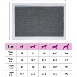vidaXL Niet-geweven stof huisdier trainingspad 50 st 45 x 33 cm