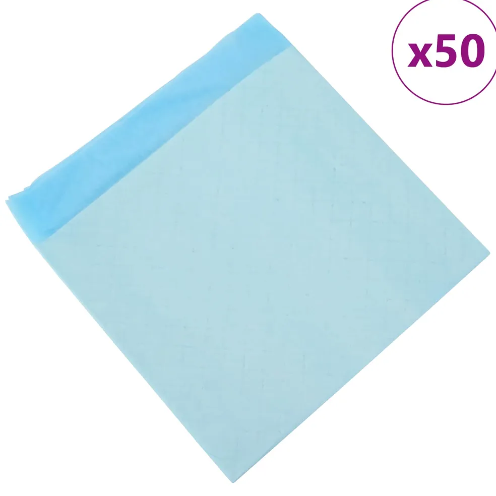 vidaXL Niet-geweven stof huisdier trainingspad 50 st Blauw en Wit