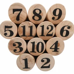 vidaXL Nummer Kubb spelset hout