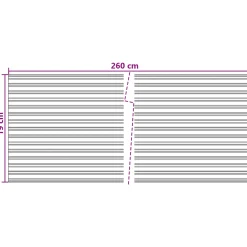 vidaXL Omheiningsprivacy tape (Geen andere accessoires) 260 x 19 cm