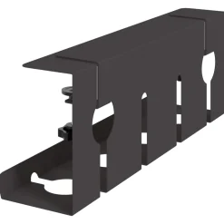 vidaXL Onder bureaublad kabelmanagement tray 2 st Zwart
