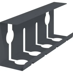vidaXL Onder bureaublad kabelmanagement tray 2 st Antracietkleurig