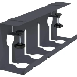 vidaXL Onder bureaublad kabelmanagement tray 2 st Antracietkleurig