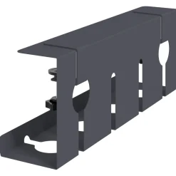 vidaXL Onder bureaublad kabelmanagement tray 2 st Antracietkleurig