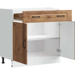 vidaXL Onderkast Kalmar bewerkt hout oud houtkleurig