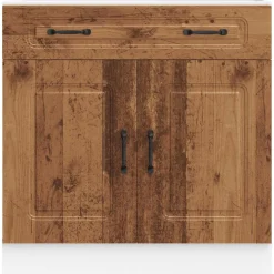vidaXL Onderkast Kalmar bewerkt hout oud houtkleurig
