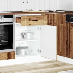 vidaXL Onderkast Lucca bewerkt hout oud houtkleurig