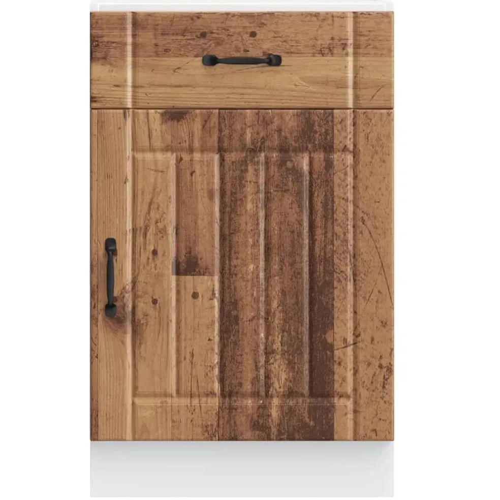 vidaXL Onderkast Lucca bewerkt hout oud houtkleurig