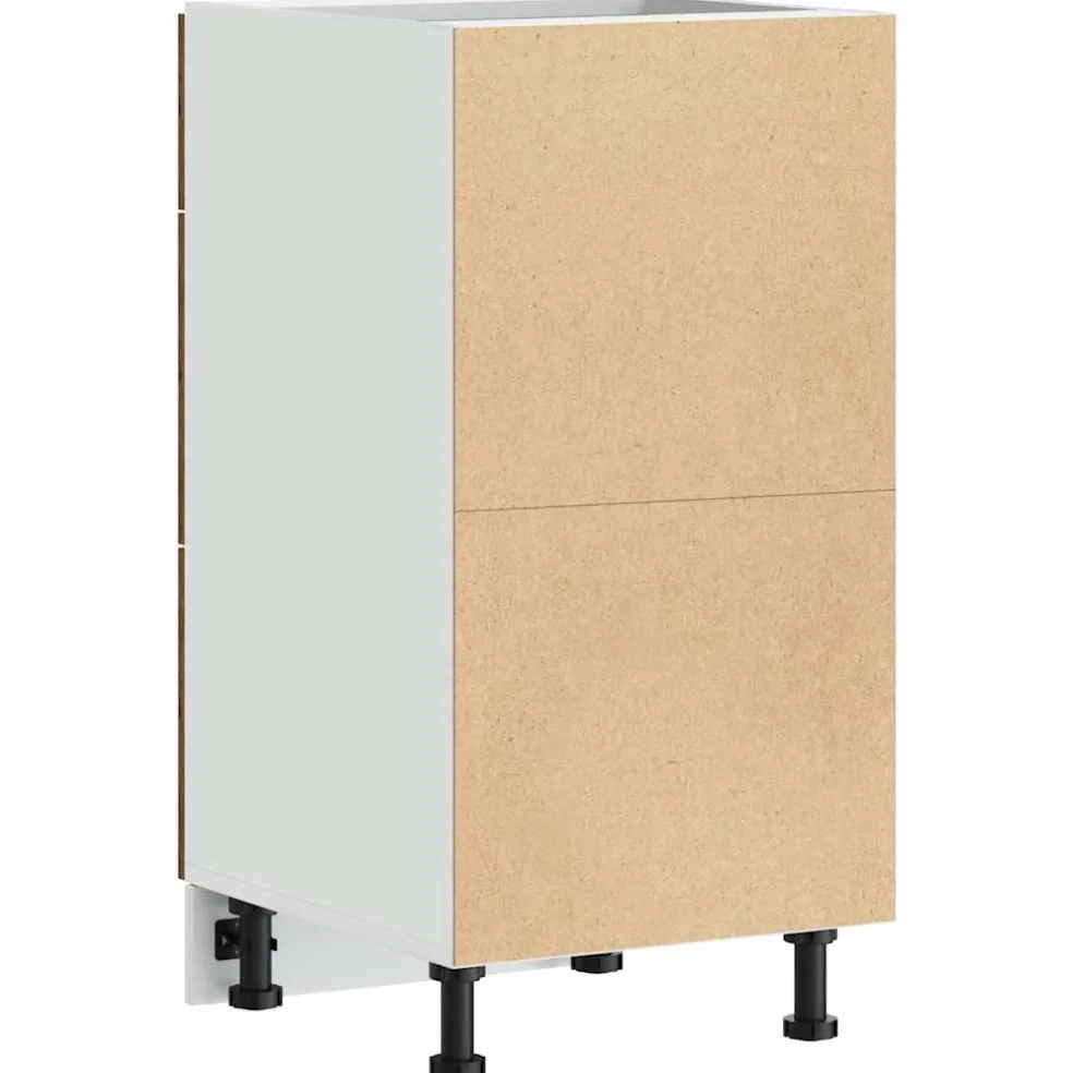 vidaXL Onderkast Lyon 40x46x81,5 cm bewerkt hout oud houtkleurig