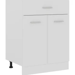 vidaXL Onderkast met lade Lyon 60x46x81,5 cm bewerkt hout wit