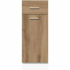 vidaXL Onderkast met lade Lyon 30x46x81,5 cm bewerkt hout artisanaal eiken