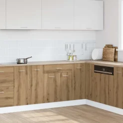 vidaXL Onderkast met lade Lyon 60x46x81,5 cm bewerkt hout artisanaal eiken