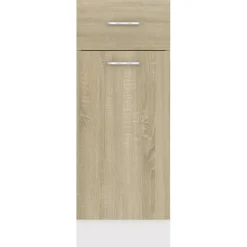 vidaXL Onderkast met lade Lyon 30x46x81,5 cm bewerkt hout sonoma eiken