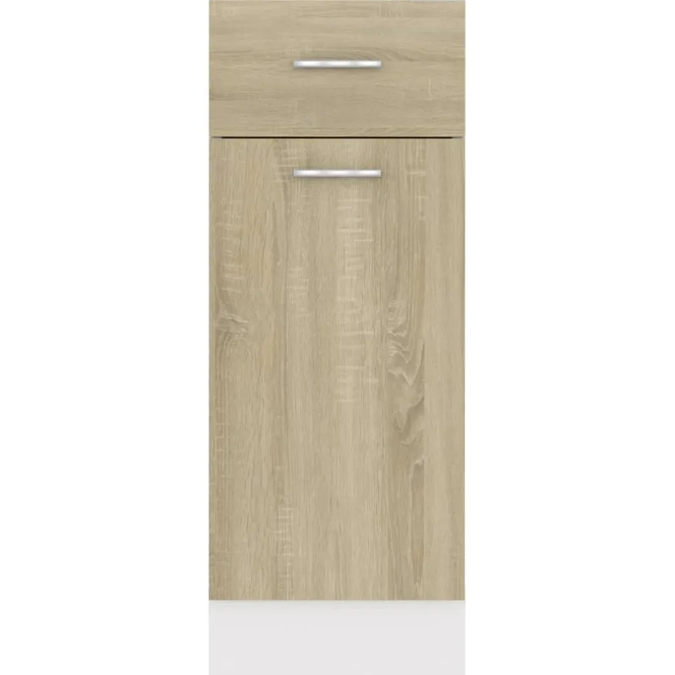 vidaXL Onderkast met lade Lyon 30x46x81,5 cm bewerkt hout sonoma eiken