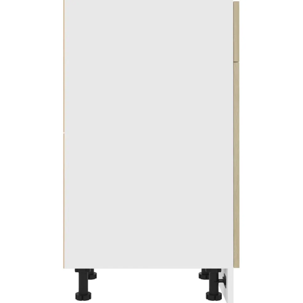 vidaXL Onderkast met lade Lyon 30x46x81,5 cm bewerkt hout sonoma eiken